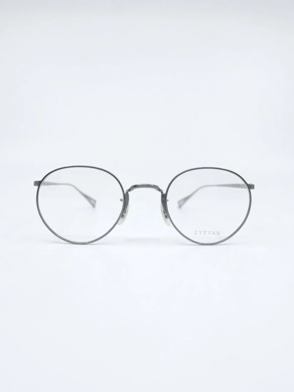 Eyevan POND 46P 23K  Pewter Gray,  New Men's Round Eyeglasses Frames.